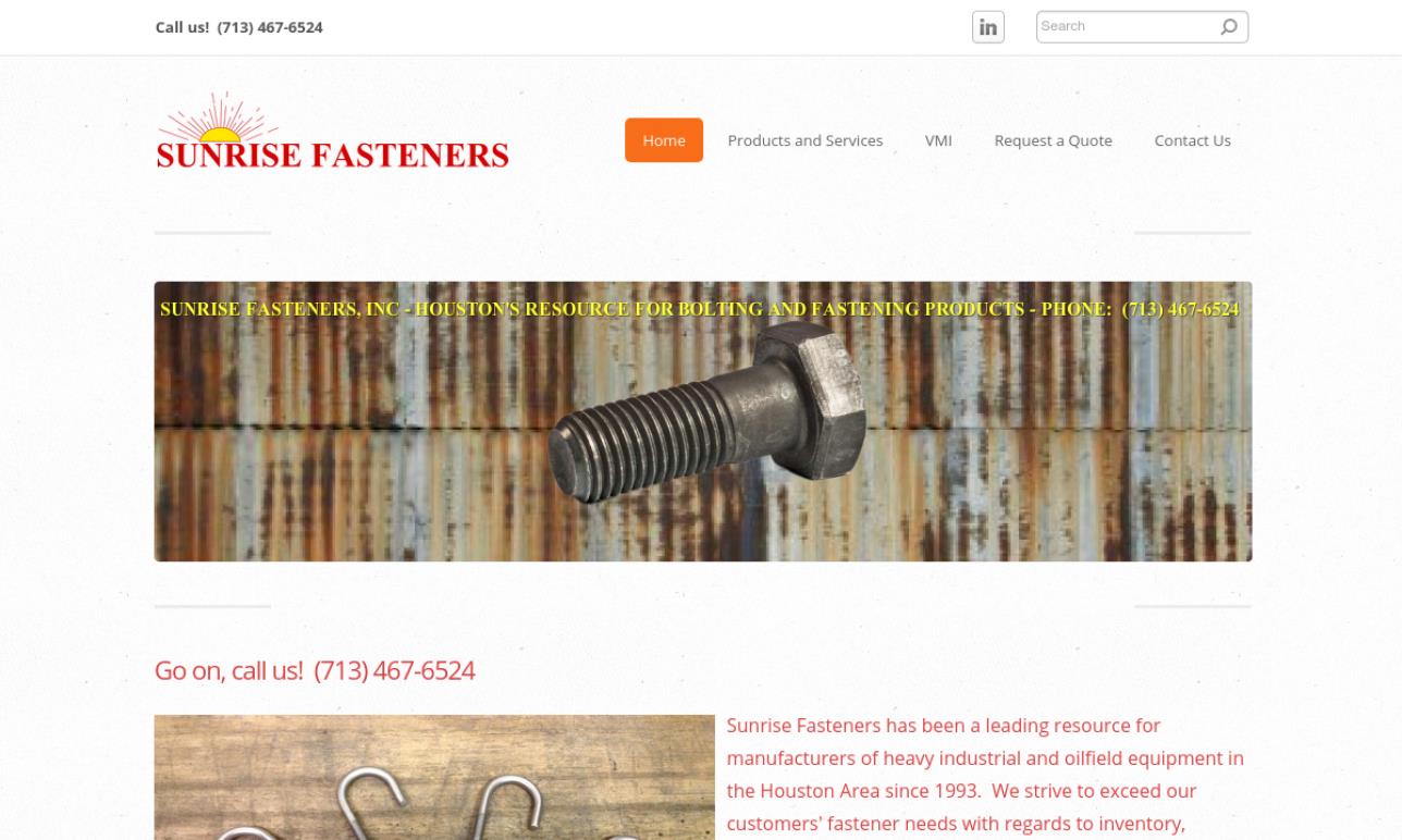 Sunrise Fasteners, Inc. Fastener Manufacturers