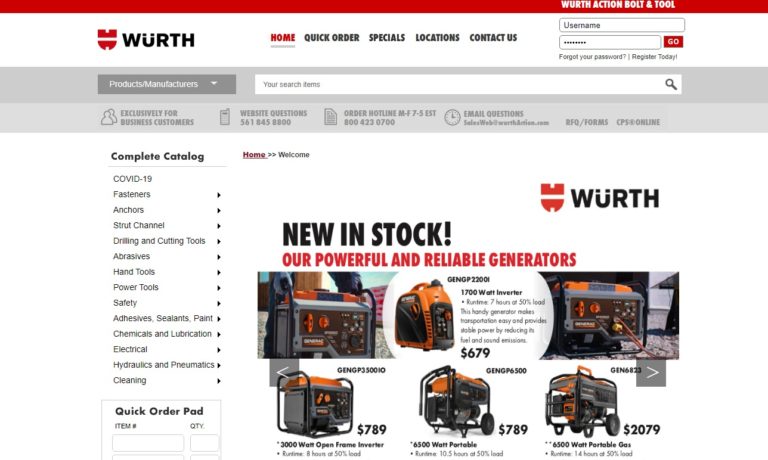 Wurth Action Bolt & Tool