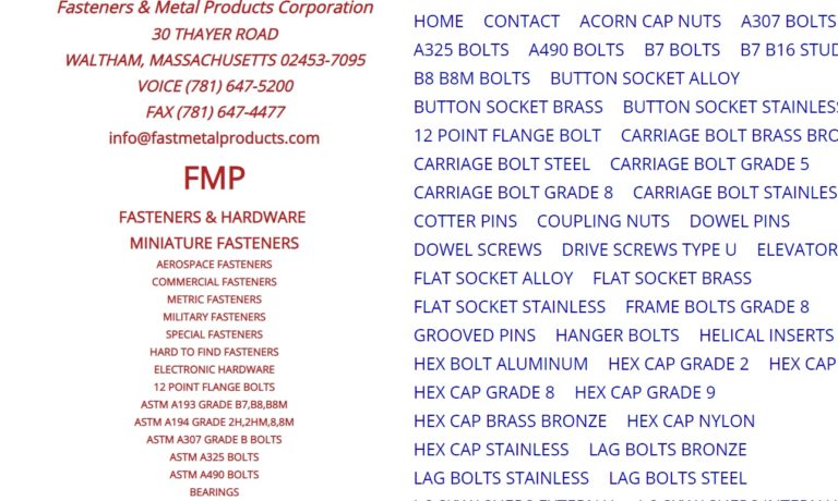 Fasteners & Metal Products Corp.
