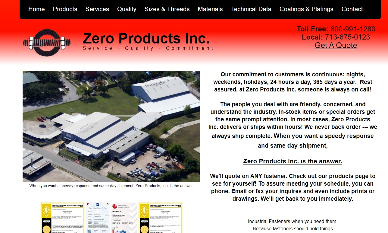 Zero Products, Inc.