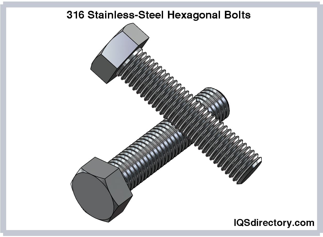 316-Stainless-Steel Hexagonal Bolts